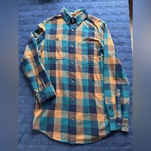 Men's Free Swingin' Flannel Slim Fit Shirt size small
